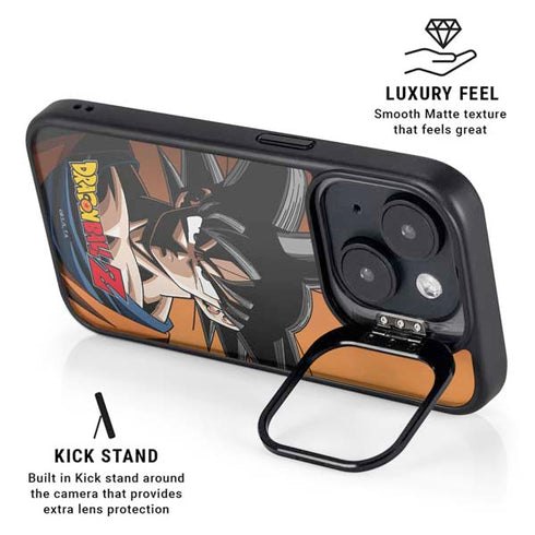 Dragon Ball Z Goku Portrait iPhone 14 Kickstand Case